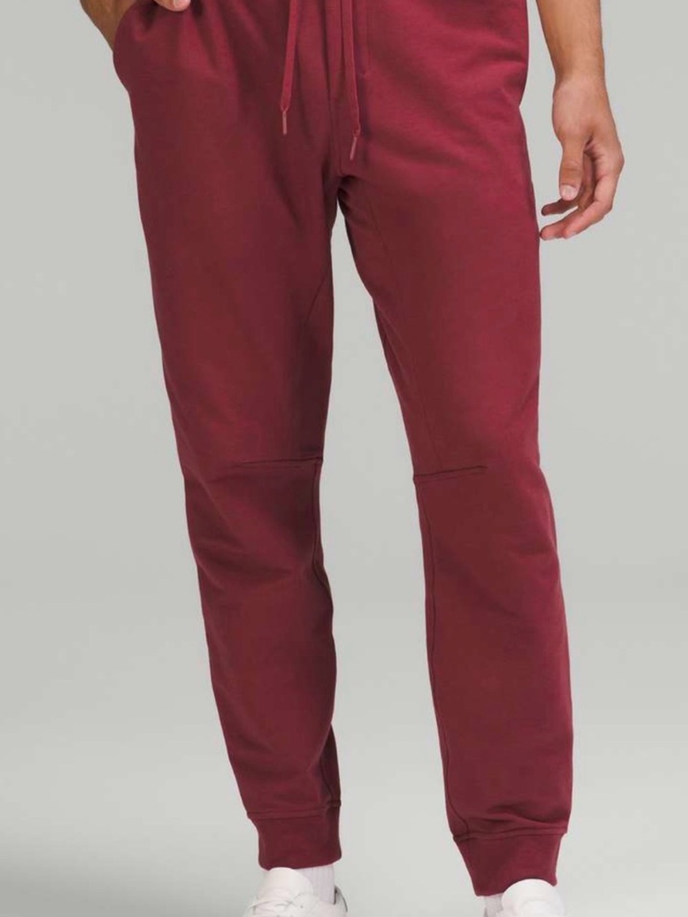 lululemon Men's city sweats Joggers in mulled wine Xs pockets zipper Athleisure